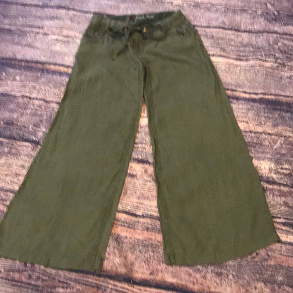 Guess Olive Wide Leg Pants